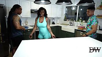 Can You Handle This Curvy Ebony Craving Gangbang With Two Big Black Cocks?