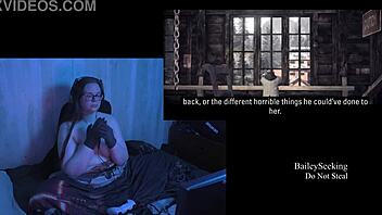 Naked Alan Wake Playthrough Part 5 with Big Tits Focus