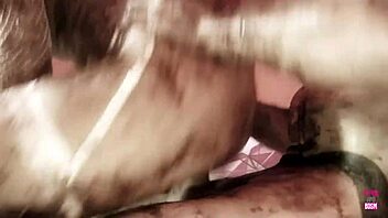 Blonde with Big Tits Models in Pool with Milk, Then Bangs Photographer Intensely