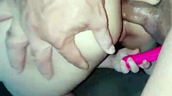 I took it hard in both holes until I spilled everywhere!