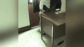 hey, teacher fucks mexican student in office for grade 😏 amateur anal action outdoors