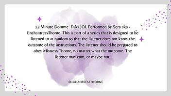 f4m femdom joi cei session gets wild with cum play 😜