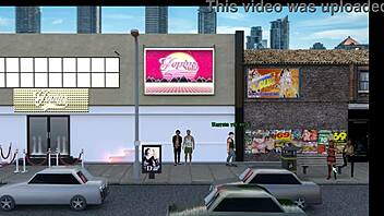 in nasty city, they play strip poker leading to gloryhole footjob