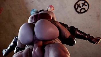 Harley Quinn Compilation Exploding with Hot Action! Wow!