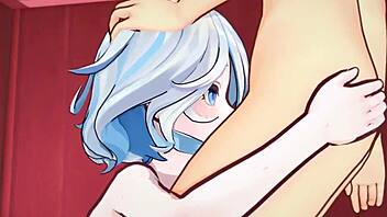 Furina’s mistake in the hentai game Genshin Impact