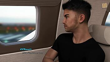 brunette in 3d hentai gets her big tits and ass intertwined