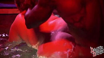 Bbw hotwife kinky katie takes bbc in hot tub