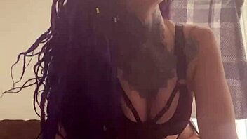 Dirty talking emo slut gets full nelson domination