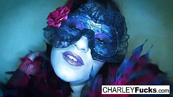 charley chase wears some sexy lingerie and stockings
