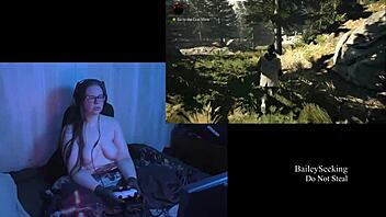 Naked Alan Wake Playthrough Part 5 with Big Tits Focus