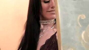 This brunette MILF gets fucked hard by a BBC in her first interracial bondage session.