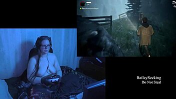 Naked Alan Wake Playthrough Part 5 with Big Tits Focus