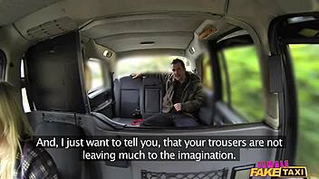 Female fake taxi driver gags on copper’s cum after wild ride.