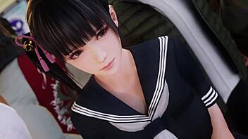 Koharu Gets Bent Over In Train!