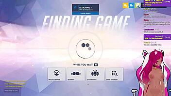 Lewdneko gets spanked while playing Overwatch!