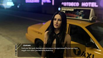 Stunning long haired brunette discusses old days in taboo hentai 3d game