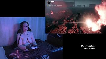 Naked Alan Wake Playthrough Part 5 with Big Tits Focus