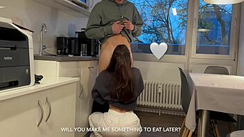 Roommate bangs me hard—can you handle this tight pussy?