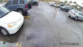 Perky Blonde Amateur Earns Cash with POV Blowjob