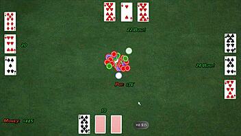 in nasty city, they play strip poker leading to gloryhole footjob