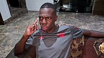 husband's horny wife gets double penetration anal and pussy from two friends during game