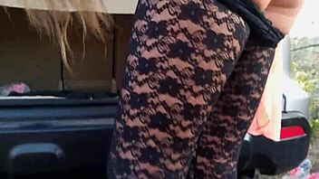 Creamy Tube Adventure with Public Peeing in Nature Outdoors