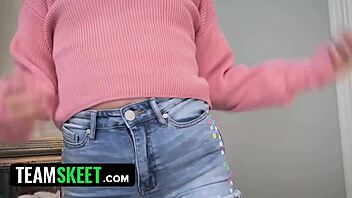 Арабская крошка Голди Глок ныряет в жесткую еблю с монстр-членом