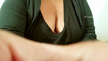 Big tits girl shows her boobs to her brother