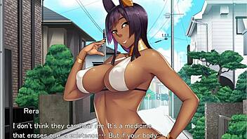 Master dominates beauty in hentai game with creampies in both holes. Wild action unfolds.