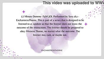 f4m femdom joi cei session gets wild with cum play 😜