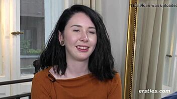 Joana's First Time on Camera, Solo and Shy