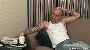 Watch this tattooed gay hunk fucking that hot guy hard in the ass.