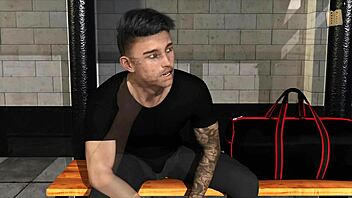 brunette in 3d hentai gets her big tits and ass intertwined