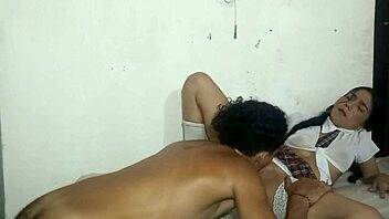 young colombian schoolgirl fucking stepbrother after school