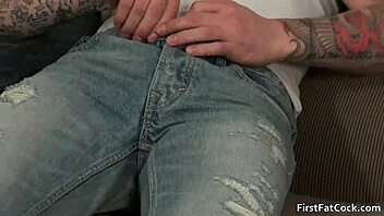 Watch this tattooed gay hunk fucking that hot guy hard in the ass.