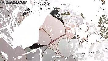 alya drains every drop in russian hentai parody cartoon