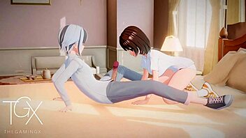 anime hentai futanari sex games sexy girl blowjob cowgirl anal in different positions 😈