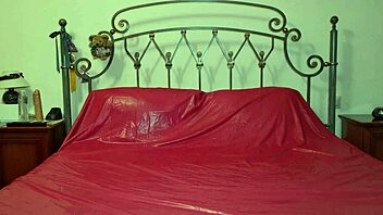 Blonde Isabelle Deltore moans while masturbating with toy and vibrator in VR chair