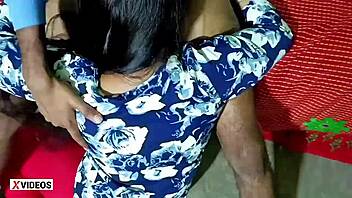 Young Indian couple records a steamy homemade sex video.