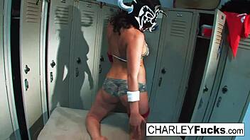 charley chase in lucha libre foot fetish scene.