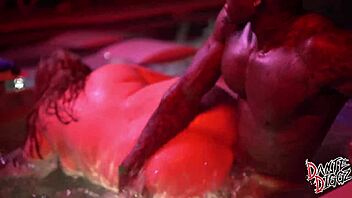 Bbw hotwife kinky katie takes bbc in hot tub