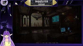 Inquisitor says, 'Take my monster cock in doggystyle, you sexy anime babe.'