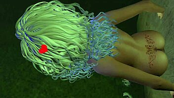 このアニメヘンタイで、彼女がグローリーホールを探検！