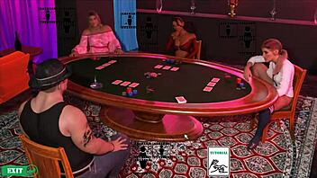 in nasty city, they play strip poker leading to gloryhole footjob
