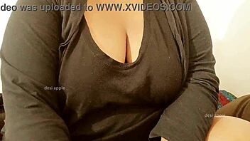 Big tits girl shows her boobs to her brother