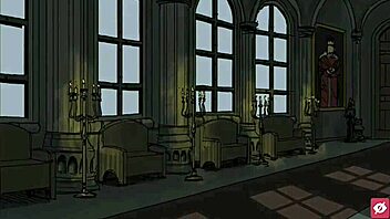 Come to the queen's brothel and get snu snu from the busty orc in this hentai game part 9.