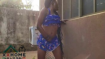 Petite 18+ Spying on Neighbour, You See That Fine Ass?