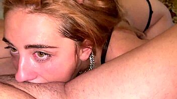 nice teen with big boobs sucking dick deep