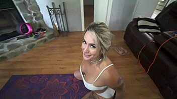 My step-bro's nympho wife wants my cock