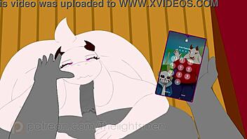 I watch Toriel's cute animation